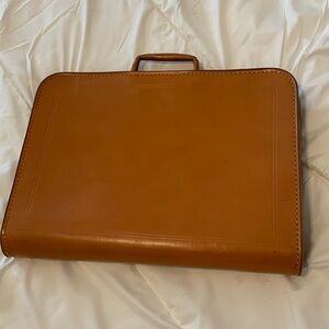 Vintage Leather Slim Attaché/Briefcase
